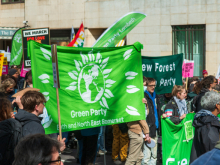 Green banner