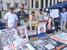 Iran executions protest in Trafalgar Sq