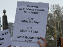 Protest against the Iran war