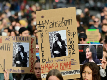 Protest against the murder of Jina Mahsa Amini