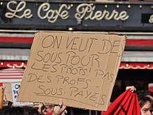 Protest placard