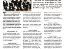 Front cover of On Guard - April 2021 issue. Headline reads: "Worker's Control of Covid Measures"