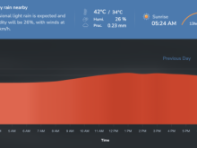 New Delhi temperatures