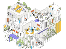 "Shade the UK" graphic on adapting offices