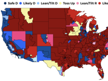 Electoral map of USA