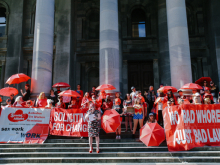 Sex workers' protest in Adelaide, Australia, 2021