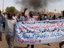 Sudanese teachers protest against the coup