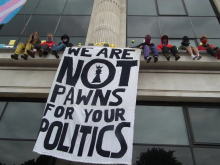 Trans Kids Deserve Better protest