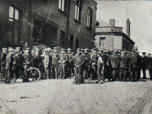 Miners on strike