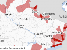 War front as of 26 February 2022