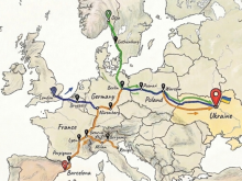 Ukraine convoy routes