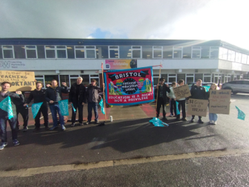 Learning Partner West picket line