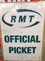 RMT official picket placard
