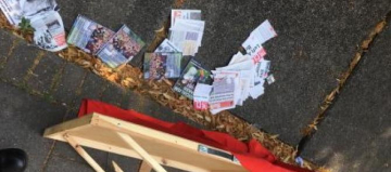 Stall trashed at Marxism 2018