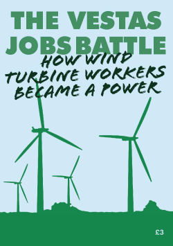 Pamphlet Cover "The Vestas Job Battle: How Wind Turbine Workers Became a Power" 