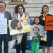 Nazanin Zaghari-Ratcliffe and Richard Ratcliffe protest for Alaa Abd el-Fattah
