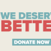 We deserve better