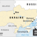 Ukraine, Crimea, Russia map