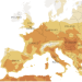European heatwave map