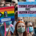 Trans rights protest