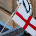 St George's flag on Wakefield council building